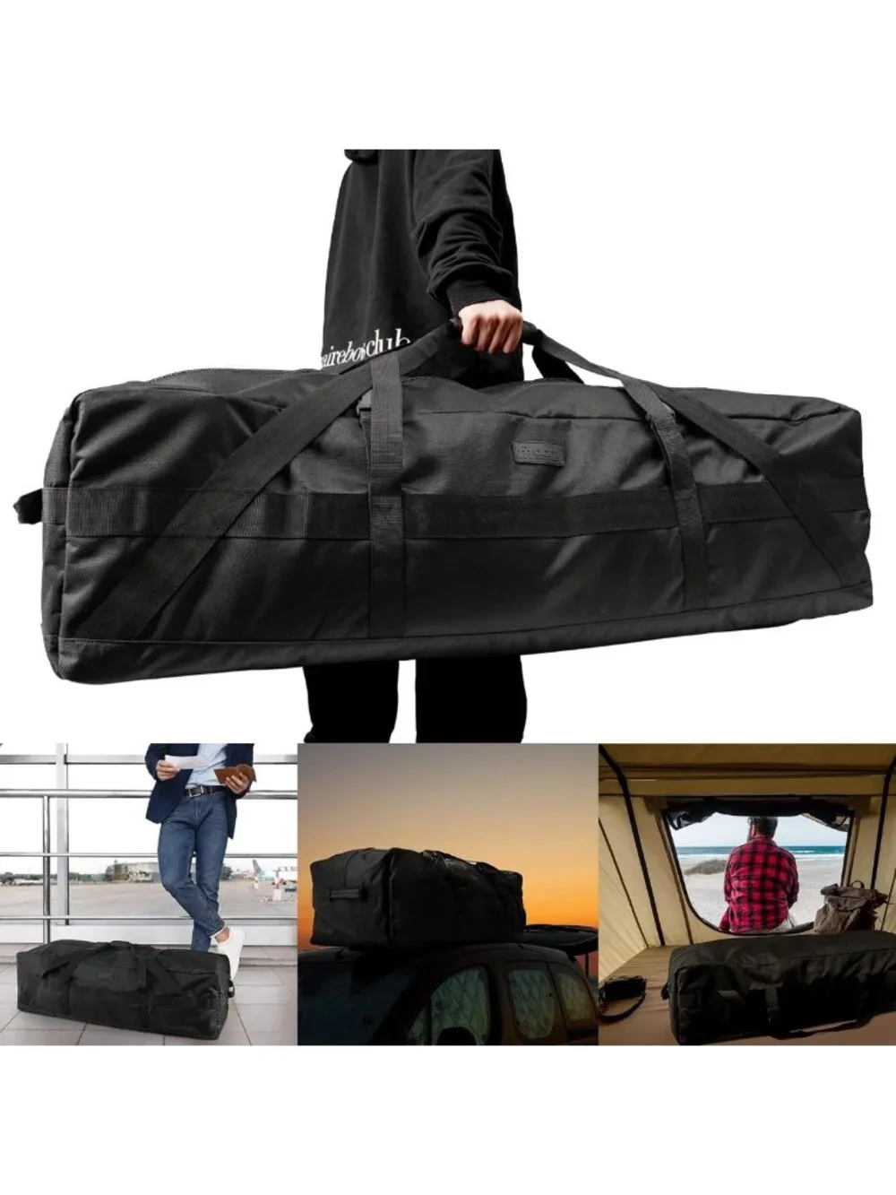 Extra Large 106L Heavy Duty Duffle Bag, Water Resistant, Perfect for Travel